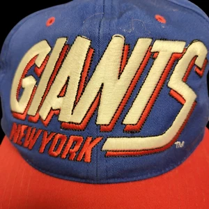 NFL New York Giants Hat Men's Small Blue Flat Brim Strapback Cap One-Size DGW - Picture 1 of 9