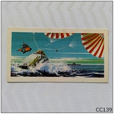 Brooke Bond The Race Into Space #36 Apollo Parachute Recovery Tea Card (CC139)