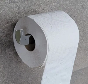 Orta Toilettenpapierhalter ohne Deckel Metall verchromt+Echtholz LimitedEdition - Bild 1 von 10