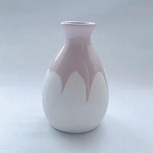 Isaac Mizrahi Loves Xo Sienna Hand Dipped Two Tone Vase - Picture 1 of 8