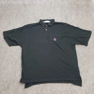 DE COLECCIÓN Camisa Polo Izod Para Hombres Grande Negra Verde Rugby Golf Algodón Adulto Años 90 - Imagen 1 de 8