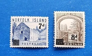 Norfolk Island Stamps, Scott 21-22 Complete Set MLH - Picture 1 of 2