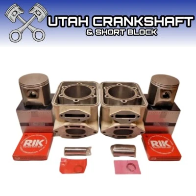 50mm Sea-Doo 800 Carb Cylinders Pistons 1995-1999 82.50mm 6923472 White 11A6G1 - Image 1 of 3