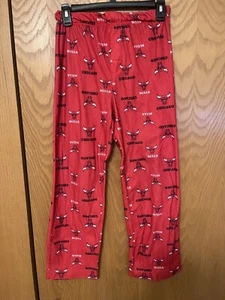 Chicago Bulls NBA Licensed Red Fleece Lounging Pajama Pants Boys M (10/12) - Picture 1 of 6