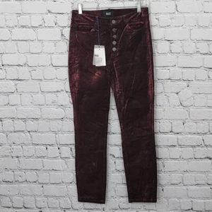 Paige Hoxton Ankle Peg Samthose dunkelrot Größe 28 - defekt | Luxe Style - Bild 1 von 6