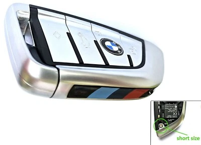 Schlüssel-Gehäuse 4-Tasten keyless f. BMW X5 F15 Smartkey X6 F16 Chrom G30 G11 M - Bild 1 von 4