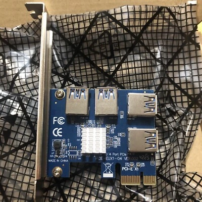 PCI Express Multiplier Card ETH Adapter for Bitcoin Mining Riser Card - Image 1 of 4