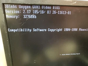 Vintage 3DLabs Oxygen OGVX1 GVX1 VGA DFP AGP Video Graphics Card 32MB Tested - Picture 1 of 4