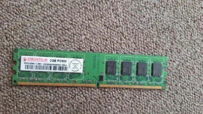 Strontium Hynix 2GB PC2-6400 DDR2-800MHz non-ECC Unbuffered CL6 SRP2G86U1-S6H - Image 1 of 4