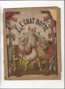LE CHAT BOTT VINTAGE ANTIQUE BOOK (PUSS IN BOOTS) 7 ILLUSTRATIONS Vintage - Picture 1 of 8