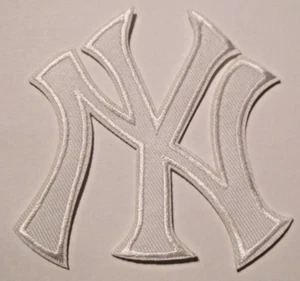 New York Yankees NY Embroidered PATCH~3 1/2" x 3"~Iron On~MLB~FREE US Mail - Picture 1 of 1