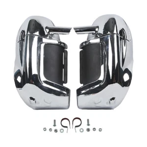 Lower Vented Fairings Chrome For Harley Touring FLT FLHT FLHTCU FLHRC FLHX 83-13 - Picture 1 of 10