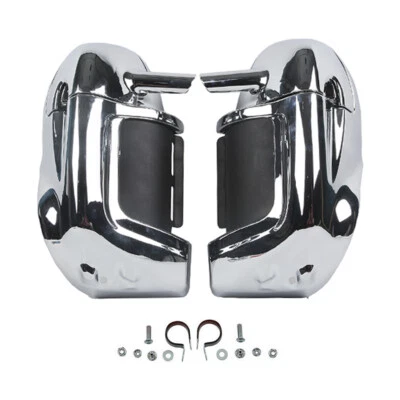 Chrome Lower Vented Leg Fairings Fit For Harley Touring Electra Glide 1983-2013 - Image 1 of 4
