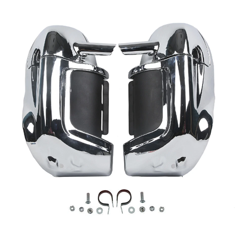 Lower Vented Fairings Chrome For Harley Touring FLT FLHT FLHTCU FLHRC FLHX 83-13 - Image 1 of 4