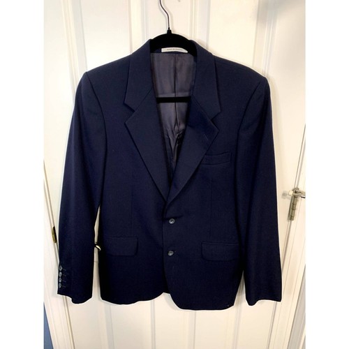 SAINT LAURENT (YSL) Giacca cappotto sportivo blazer blu uomo Yves Saint Laurent (senza taglia 38 piccola)