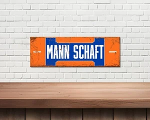 Scottish (MANN SCHAFT) vintage Metal sign, ideal for mancave home bar - Picture 1 of 2