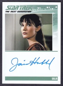 STAR TREK TNG PORTFOLIO PRINTS S1 AUTOGRAPH JAIME HUBBARD AS SALIA - Picture 1 of 2