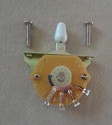 INTERRUPTOR DE HOJA DE PALANCA DE 5 VÍAS ESTILO RETRO STRAT de MIGHTY MITE para guitarra eléctrica Foto 1 de 2