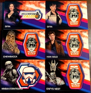 STAR WARS 6 CARD LOT PACTH & MEDALLION - Picture 1 of 1