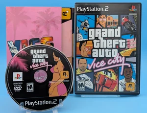 Grand Theft Auto: Vice City (Sony PlayStation 2, 2002) CIB with Poster - Tested - Picture 1 of 8