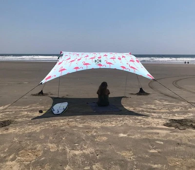 Grande Tienda de Playa Portátil Refugio Solar - Toldo Ligero para Sombra de Playa - Fácil... Foto 1 de 4