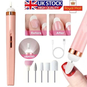 Trapano lima unghie elettrico portatile USB manicure pedicure macchina set professionale - Foto 1 di 12