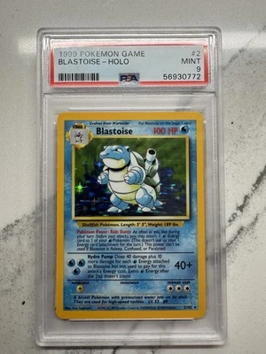Blastoise Base Set Pokemon 1999 Unlimited Holo 2/102 PSA 9 💦💎 - Image 1 of 3
