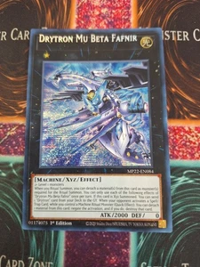 Yugioh Error de Impresión Drytron Mu Beta Fafnir MP22-EN084 Secreto Prismático 1ª Edición Casi Nuevo - Imagen 1 de 5