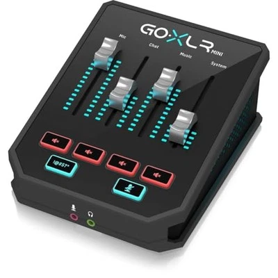 TC Helicon GoXLR MINI Online Broadcast Mixer with USB/Audio Interface and Midas - Image 1 of 4