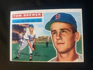 1956 TOPPS BASEBALL #34 - WB - FRANK MALZONE - BOSTON RED SOX - EXC-NMT - Picture 1 of 2