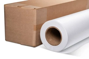 Vinilo de pared blanco mate Fathead extraíble adhesivo transparente disolvente HP látex 6,0 mil - Imagen 1 de 16