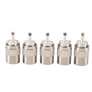 5pz Connettore UHF Maschio PL259 Spina Saldatore RG58 RG142 LMR195 RG400 Cavo7225 - Foto 1 di 7