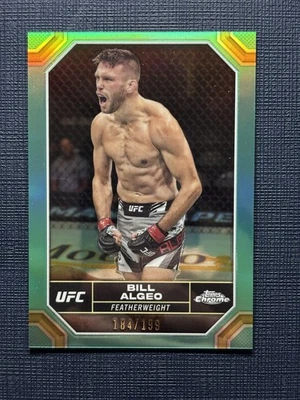 2024 Topps Chrome UFC Bill Algeo #27 Aqua Refractor /199 Featherweight MMA - Image 1 of 2