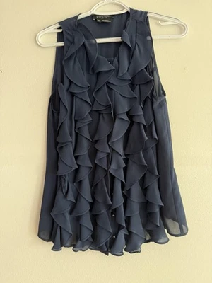 Top con volantes ETCETERA, talla 10 Foto 1 de 4