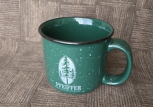 PFEIFFER - Big Sur State Park Coffee Mug Green w White Specks Larger - Oversize - Picture 1 of 9