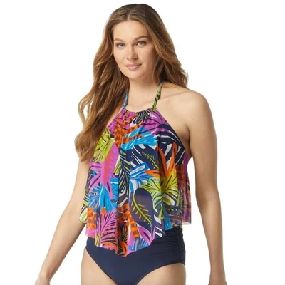 Camiseta Tankini Coco Reef Aura Malla Volantes - Eclectic Jungle 32D Foto 1 de 4