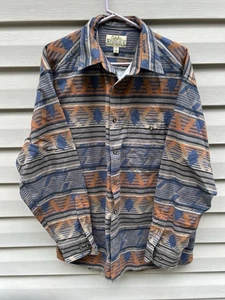 Vtg Cabelas Shirt Men's XL Deerskin Soft Chamois Southwestern Flannel 90's - Picture 1 of 7