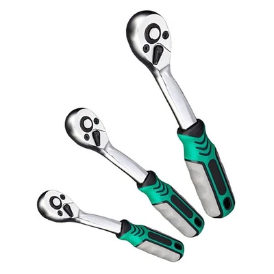 Ergonomic Design 72 Tooth Wrench Ratchet Wrench Fast Rotation Metal Construction - Image 1 of 4