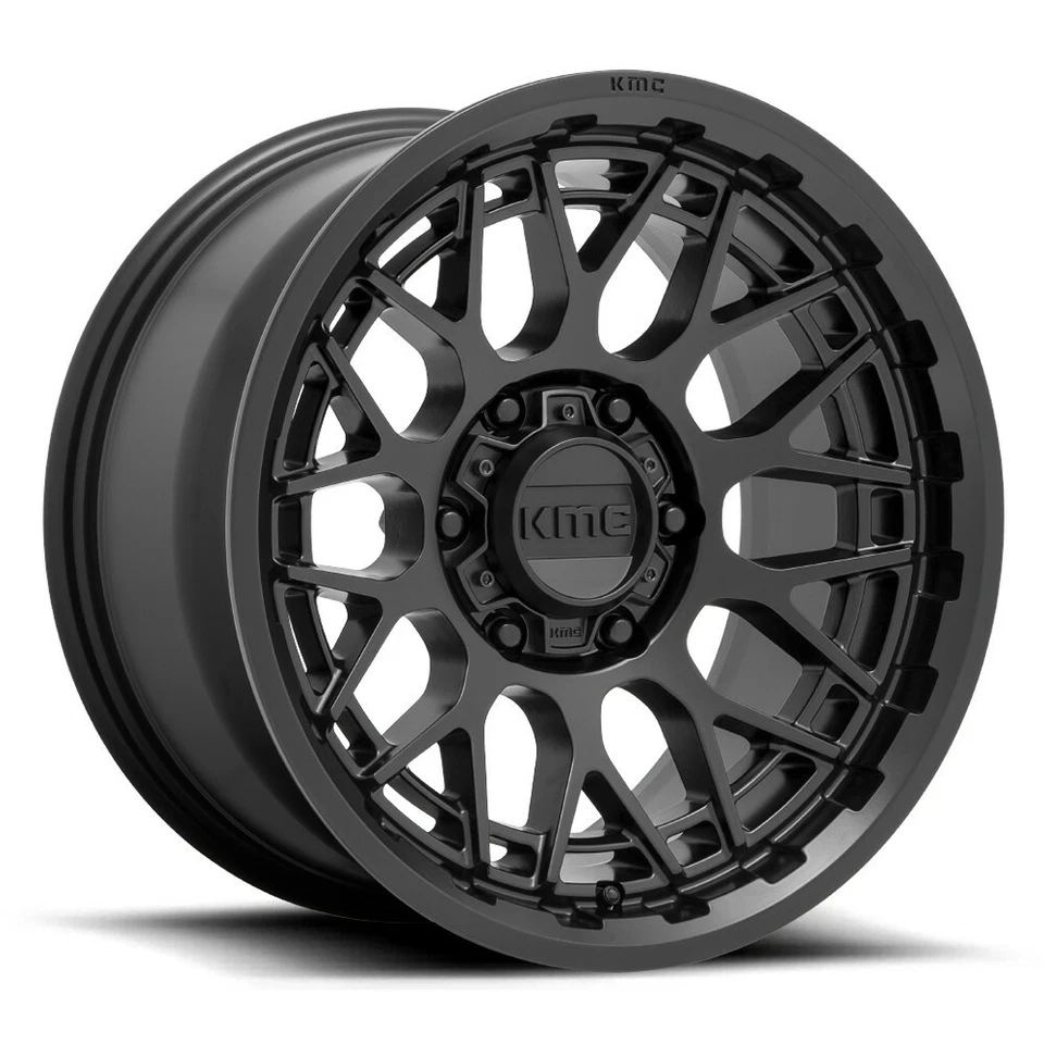 Rueda negra satinada KMC KM722 Technic 18x9 6x135 18" 0 mm para llanta Ford Lincoln Foto 1 de 4