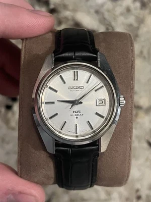 Мужские автоматические часы 1960-х Seiko King Seiko ref.5626 на черном кожаном ремешке - Изображение 1 из 4