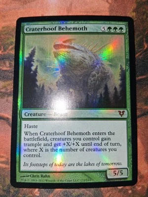 MTG FOIL Craterhoof Behemoth Avacyn Restored NM - Image 1 of 4