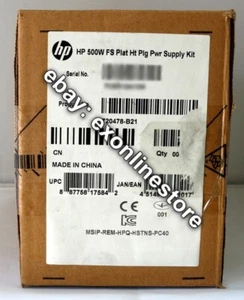 720478-B21 - HPE 500W Flex Slot Platinum Hot Plug Power Supply Kit 754377-001 - Picture 1 of 1