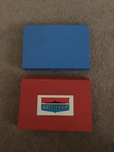 Battleship By Milton Bradley Made In USA Vintage Red And Blue Game Boards - Picture 1 of 4