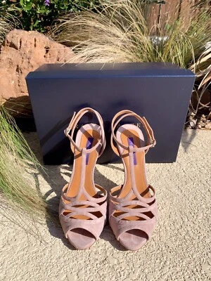 Sandalias Bleara Invierno Rosa Colección Ralph Lauren Gamuza Niño 37.5B Italia Foto 1 de 4