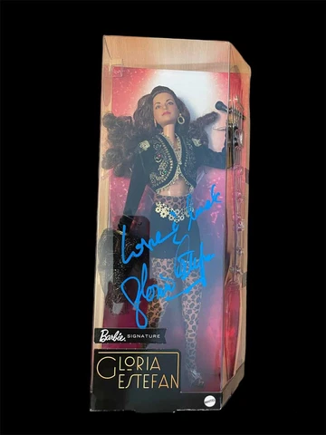 HOF Gloria Estefan Signed Barbie Signature Doll COA Cover