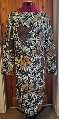 marni leaf printed knee length dress - Image 1 of 4