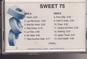 sweet 75 s/t cassette promo ex nirvana krist novoselic - Picture 1 of 2