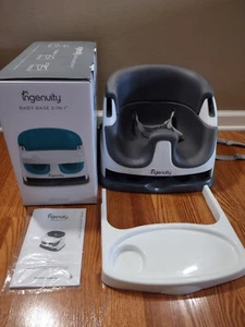 Ingenuity Baby Base 2-in-1 Seat Slate Booster Seat w/Original Box+Instructions - Picture 1 of 10