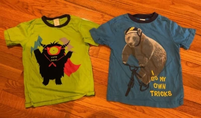 2 x GYMBOREE BOYS SIZE 5/5T T-shirt Top - Image 1 of 4