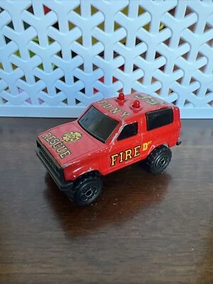 Vintage Majorette Sonic Flashers FDNY #56 Fire Dept Diecast Bronco Red - Image 1 of 4